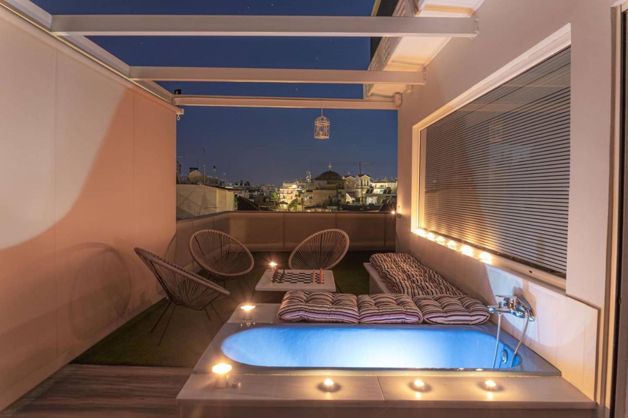 Tiny Central Penthouse, Big Terrace Каламата Экстерьер фото